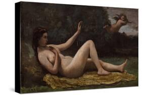 Evocation of Love, 1850-55-Jean-Baptiste-Camille Corot-Stretched Canvas