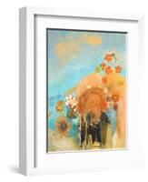 Evocation of Roussel, c. 1912-Odilon Redon-Framed Giclee Print