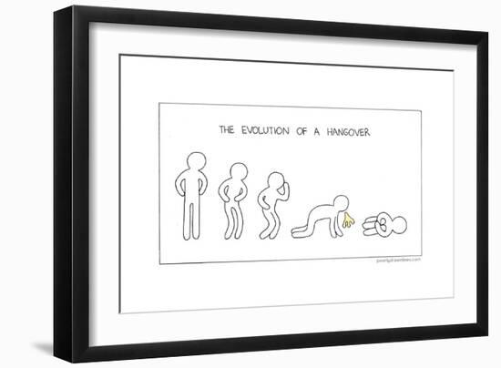 Evolution of a Hangover-Reza Farazmand-Framed Art Print