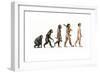 Evolution of Man-Karen Humpage-Framed Giclee Print