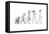 Evolution of Man-Karen Humpage-Framed Stretched Canvas