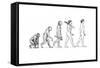 Evolution of Man-Karen Humpage-Framed Stretched Canvas