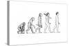 Evolution of Man-Karen Humpage-Stretched Canvas