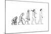 Evolution of Man-Karen Humpage-Mounted Giclee Print