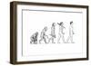 Evolution of Man-Karen Humpage-Framed Giclee Print