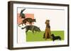 Evolution of the Dog-null-Framed Giclee Print