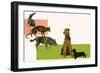 Evolution of the Dog-null-Framed Giclee Print