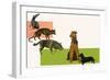 Evolution of the Dog-null-Framed Giclee Print