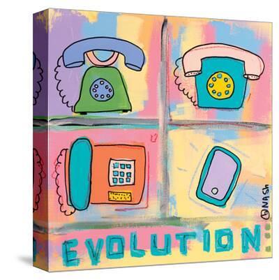 'Evolution - Phone' Stretched Canvas Print - Brian Nash  AllPosters.com