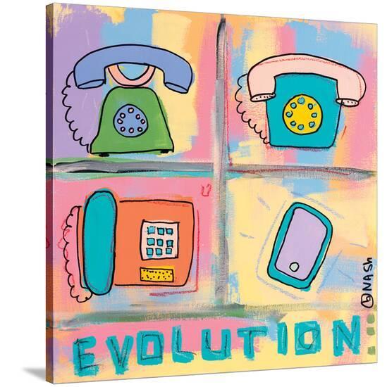 Evolution - Phone-Brian Nash-Stretched Canvas