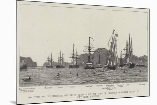 Evolutions of the Mediterranean Fleet-null-Mounted Giclee Print