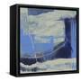Evolve Blue I-Sharon Gordon-Framed Stretched Canvas