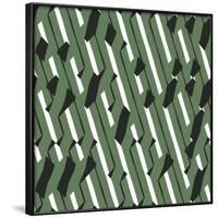 Evolving Geometry - Vector Seamless Pattern-Vytenis Slajus-Framed Art Print