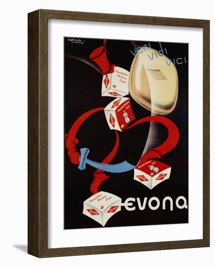 Evona Soap and Toiletries Advertisement Poster-Hofbauer Porkorny-Framed Giclee Print