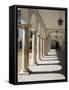 Evora University Arcaded Courtyard, Evora, Alentejo, Portugal, Europe-White Gary-Framed Stretched Canvas