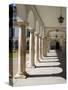 Evora University Arcaded Courtyard, Evora, Alentejo, Portugal, Europe-White Gary-Stretched Canvas