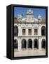 Evora University Arcaded Courtyard, Evora, Alentejo, Portugal, Europe-White Gary-Framed Stretched Canvas