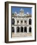 Evora University Arcaded Courtyard, Evora, Alentejo, Portugal, Europe-White Gary-Framed Photographic Print