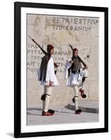 Evzons, Greek Guards, Syndagma, Parliament, Athens, Greece, Europe-Guy Thouvenin-Framed Photographic Print