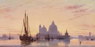 Sunset behind Santa Maria della Salute, Venice, 1851-EW Cooke-Giclee Print