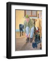 Ewan and Minnie in their Kitchen, 2006-Peter Breeden-Framed Giclee Print