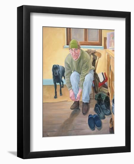 Ewan and Minnie in their Kitchen, 2006-Peter Breeden-Framed Giclee Print