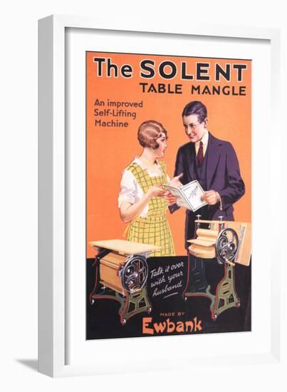 Ewbank, Washing Powder Solent Products Detergent, UK, 1920-null-Framed Giclee Print