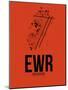 EWR Newark Airport Orange-NaxArt-Mounted Art Print