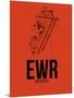 EWR Newark Airport Orange-NaxArt-Mounted Art Print