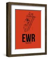 EWR Newark Airport Orange-NaxArt-Framed Art Print