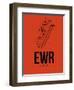 EWR Newark Airport Orange-NaxArt-Framed Art Print