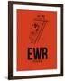 EWR Newark Airport Orange-NaxArt-Framed Art Print