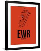 EWR Newark Airport Orange-NaxArt-Framed Art Print