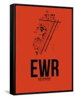 EWR Newark Airport Orange-NaxArt-Framed Stretched Canvas