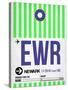 EWR Newark Luggage Tag I-NaxArt-Stretched Canvas