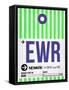 EWR Newark Luggage Tag I-NaxArt-Framed Stretched Canvas