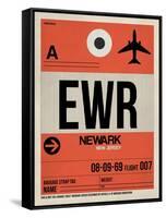 EWR Newark Luggage Tag I-NaxArt-Framed Stretched Canvas