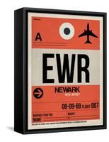 EWR Newark Luggage Tag I-NaxArt-Framed Stretched Canvas