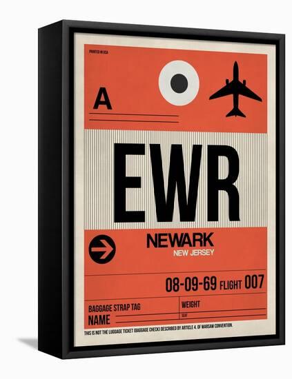 EWR Newark Luggage Tag I-NaxArt-Framed Stretched Canvas