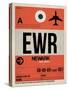 EWR Newark Luggage Tag I-NaxArt-Stretched Canvas
