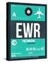 EWR Newark Luggage Tag II-NaxArt-Stretched Canvas