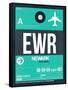 EWR Newark Luggage Tag II-NaxArt-Framed Stretched Canvas