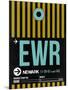 EWR Newark Luggage Tag II-NaxArt-Mounted Art Print