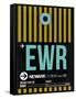 EWR Newark Luggage Tag II-NaxArt-Framed Stretched Canvas