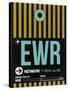 EWR Newark Luggage Tag II-NaxArt-Stretched Canvas