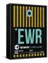 EWR Newark Luggage Tag II-NaxArt-Framed Stretched Canvas