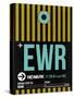 EWR Newark Luggage Tag II-NaxArt-Stretched Canvas