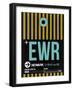 EWR Newark Luggage Tag II-NaxArt-Framed Art Print