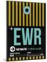 EWR Newark Luggage Tag II-NaxArt-Mounted Art Print
