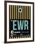 EWR Newark Luggage Tag II-NaxArt-Framed Art Print